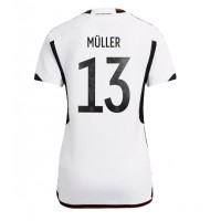 Germany Thomas Muller #13 Replica Home Shirt Ladies World Cup 2022 Short Sleeve